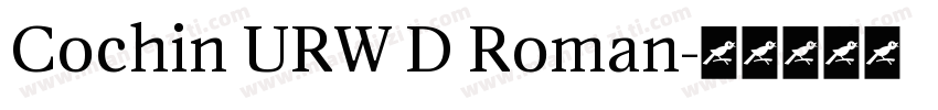 Cochin URW D Roman字体转换